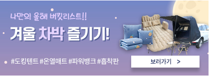 겨울 차박 용품